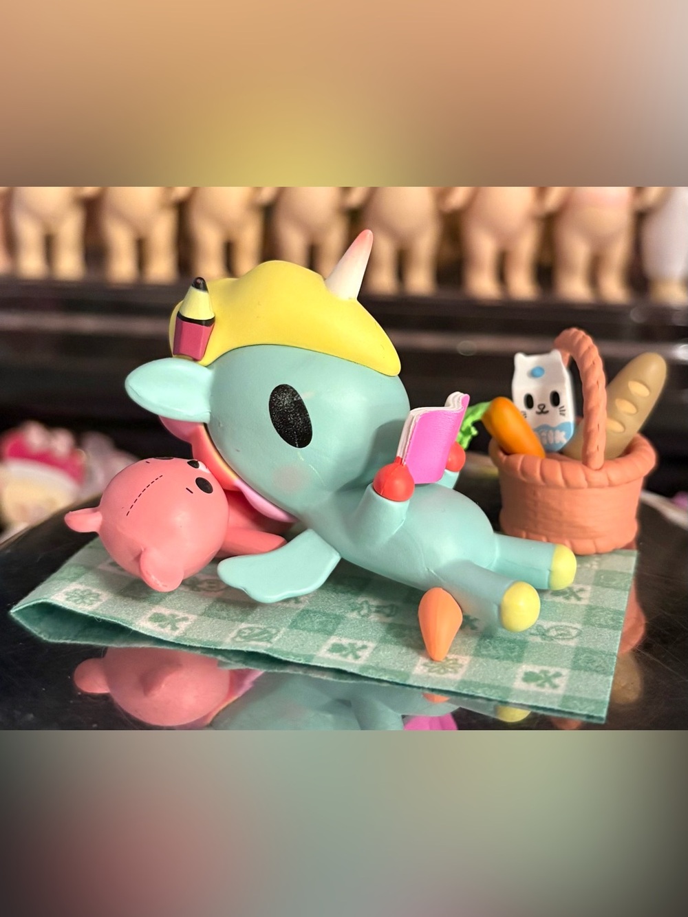 Tokidoki Book Worm Unicorno Picnic Party Series Collectible Art Figure